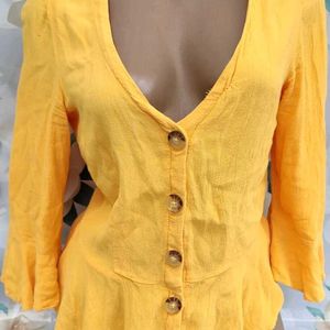 Women's Yellow Hippie Blouse