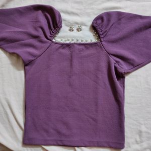 Sweetheart Neckline Crop Top 💜