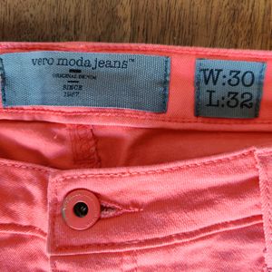 Vero Moda Orange Jeans Denims