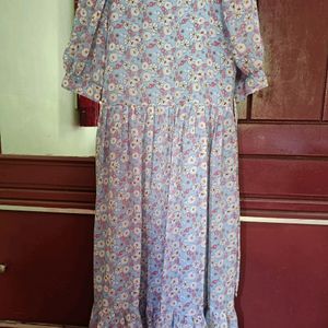 Powder Blue Color Dress (M Size)