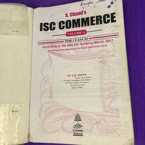 Class 11 Vol 1 Commerce Icse