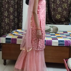 Sharara Suit (Pink)