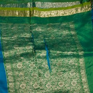 Pure Kanchi Pattu Saree 💙💚