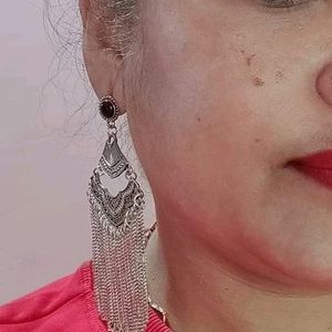 Silver Lookalike Hanging Earings