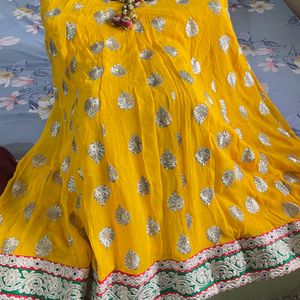 Yellow Coloured Lehenga With Dupatta