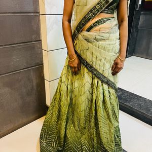 Branded Designer Lehenga And Saree 2 In One