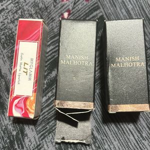 Manish Malhotra Nail Polish Combo With Lipstick