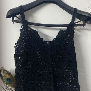 Bow Net Cami Top