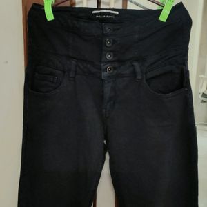 High Waist Black Jeans From Deal Brand