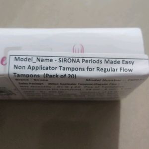 Periods Made Easy Non Applicator Tampons