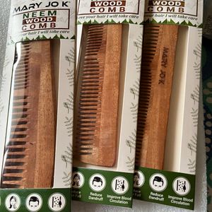 Neem Comb Pack Of 3 Different Sizes