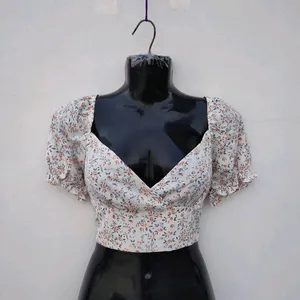 Shein Floral Crop Top