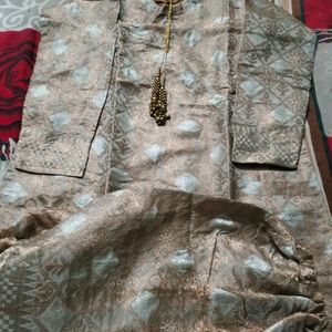 New Banarasi Silk Garara Dress Ne