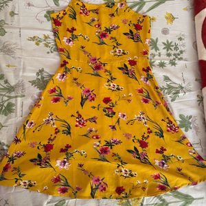 Yellow Flare Dress