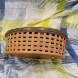 Brown Basket With Lid