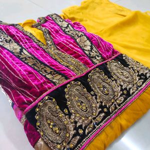 Designer Anarkali Suit Set With Dupatta