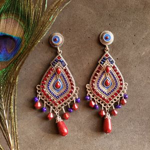 Red N Blue Earrings