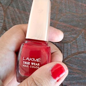 Combo Of Lakme Red & Hot Pink Nail Polish