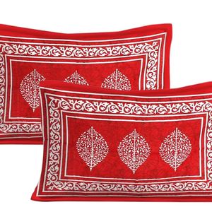 Red Colour Cotton Bedsheet