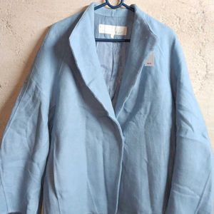 Women's Formal Blazer Coat Oversized Jacket Blue