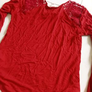 red fitted tshirt