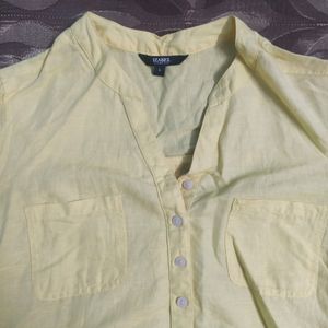 Yellow Short Kurta Cum Tunic