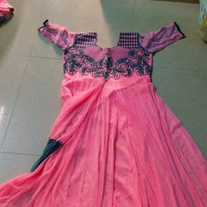 Saree Model Anarkali Dress Set