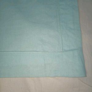 Blue Double Bedsheet With 2 Pillow Cover