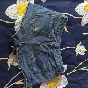 Denim shorts