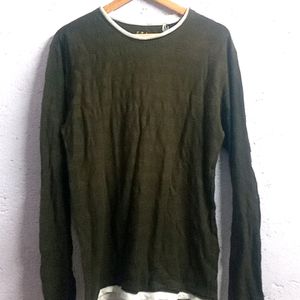 Olive Full Sleeves Tshirt