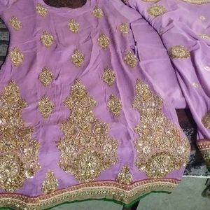 Suit Salwar With Heavy Border Dupatta