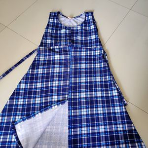 Blue Chex Girls  Top