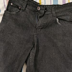 Charcoal Black Women's Jeans In Good Condition