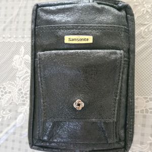 Samsonite Black Leather Pouch