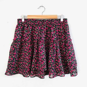 Berrylush Flowers Print Skirt