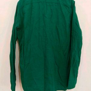 Wrogn Men's Green Formal Shirt Size 46