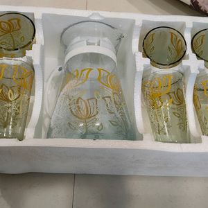 7 Pieces Glass Lemon Set