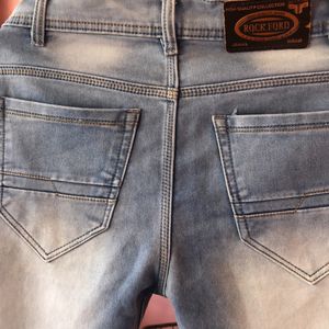 Faded Denim Jeans For Men                        S