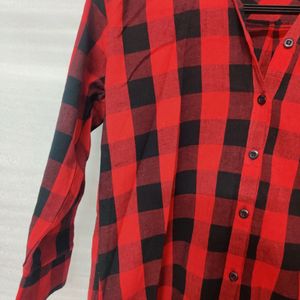 Free Shipping Red And Black Shirt