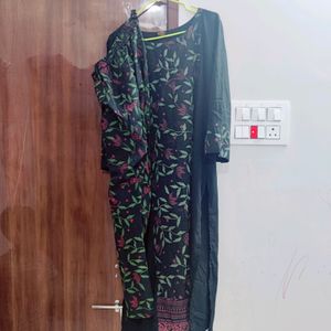 Black Two Piece Kurtha Set Read Before Buy