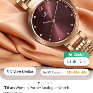 Titan New Women Purple Analogue Watch 2480WM02