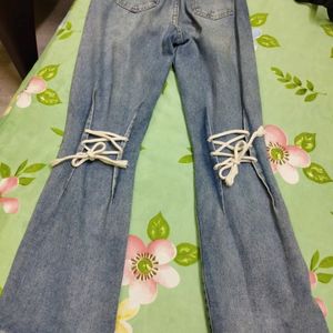 DROP🔥Y2k🎐🪅 Lace Up BootCut Pinterestly Jeans