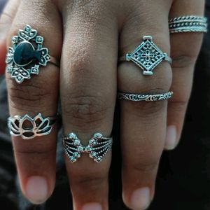 Boho Silver Rings