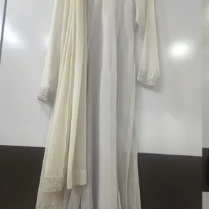 White Kurta With Dupatta