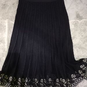 Crochet Midi Flayed Skirt