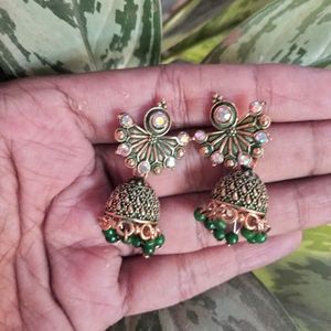 Green Earrings