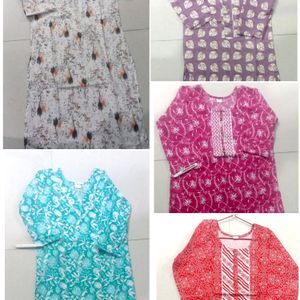 COMBO 🥳🥳 Of 5 Kurti Sale 🥳🥳