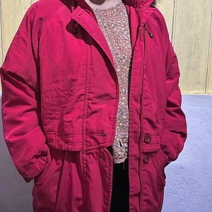 Long Jacket With Detachable Hood