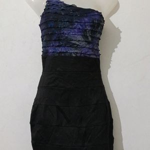 BLACK AND PURPLE BODYCON