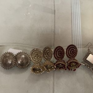 5 Pairs Of Earrings